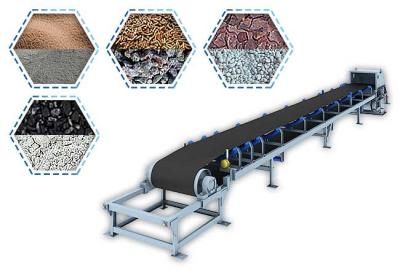 V Idler Belt Conveyor Machine High Stable Speed Long Service Life For Heavy Bulk Materials