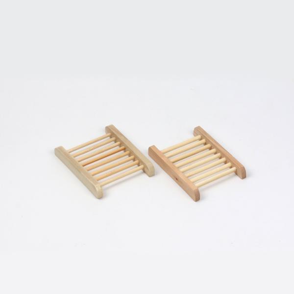 Bathroom Wooden Soap Case, Home Hand Craft Bathtub Shower Dish, Rectangular, Natural Wooden Holder for Sponges, Scrubber