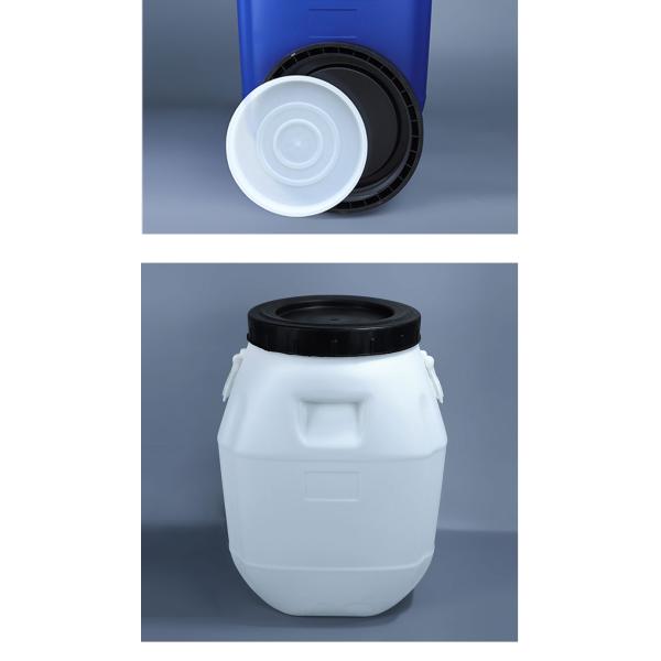 80*47mm 50L Plastic Drum Plastic Chemical Containers Open Top With Handle