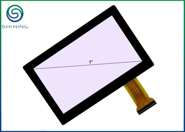 7 Inch Capacitive Touch Screen Cover Glass 1.1mm To ITO Sensor Glass 0.7mm For Touch Devices