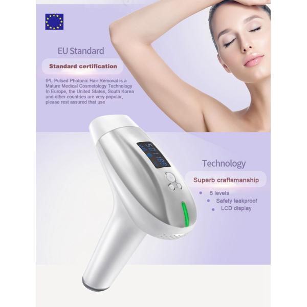 White ABS IPL Permanent Hair Removal Laser Machine 500000 Times Laser Flash