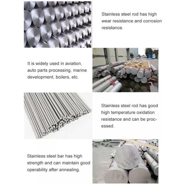 Length 3m 6m 439 Stainless Round Bar , Cold Drawn Stainless Steel Solid Rod