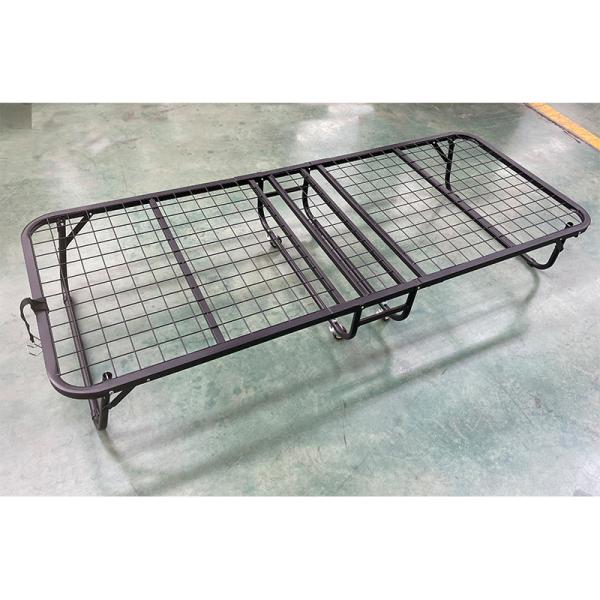 Home or Hotel Spare Bed with Mattress Portable Foldable Guest Cot Size Rollaway Bed