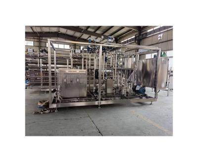 Tomato Puree Mango Concentrate Pulp Tube in Tube Sterilizer with Inlet Temperature 20-30°C
