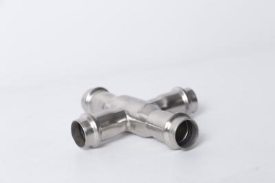 
304 316L Stainless Steel Tube Connector Food GradeWater Supply System  Pipeline Press Fittings
