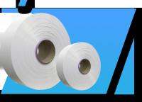 GRS Polyester Yarn Fdy 50D/24F Raw White Semi Dull Round For Fake Fur Making