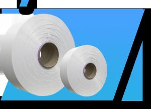 GRS Polyester Yarn Fdy 50D/24F Raw White Semi Dull Round For Fake Fur Making