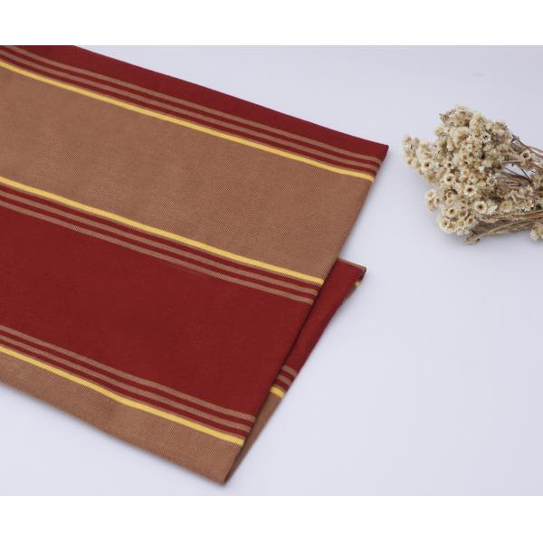 糸染料技術による 春夏季 ストライプ素材の布