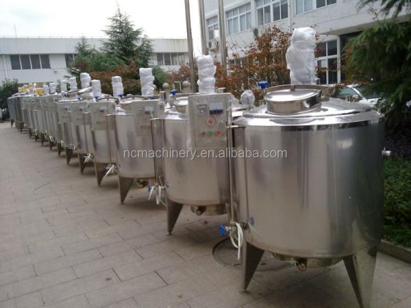 SUS304/316L Tanque de armazenamento de puré de tomate para a produção de celulose de frutas em instalações de fabrico