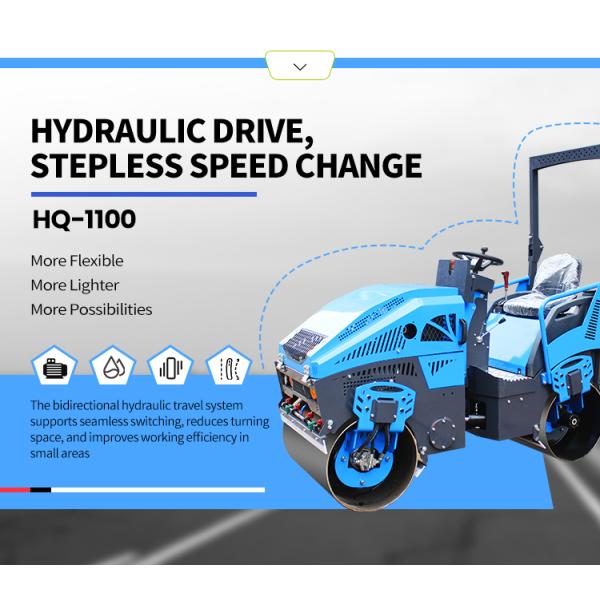 Construction Machinery Manufacturer Double Drum Roller Compactor Vibratory Hydraulic Diesel Small Asphalt Roller Machine