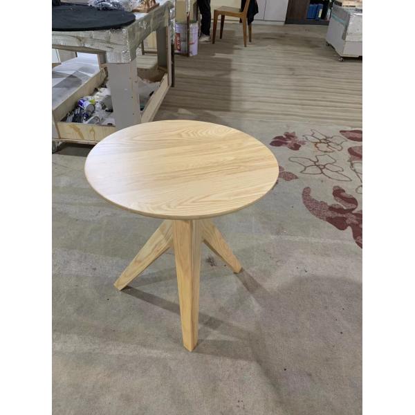 Living Room Unique Round Sofa Side Coffee Table With Trianqle Legs