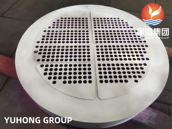 ورقة أنبوبية de aço inoxidável de Tubesheet do permutador de calor de ASTM A182 F304