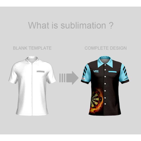 Adults Breathable Dart Jerseys With Pockets , Anti Pilling Dart Shirt Printing