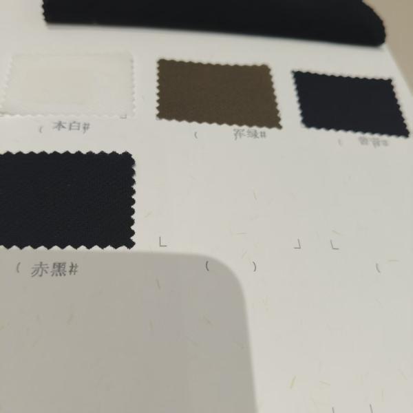 Tissu en spandex de nylon écologique 73GSM Tissu de texture noire pour les déplacements quotidiens