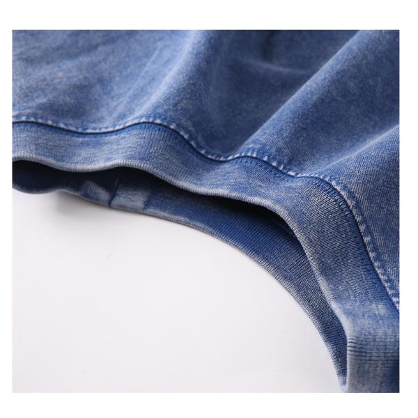 280g Heavy Retro Washed Distressed Short-sleeved T-shirt Men's Loose Cotton Half Sleeves Top