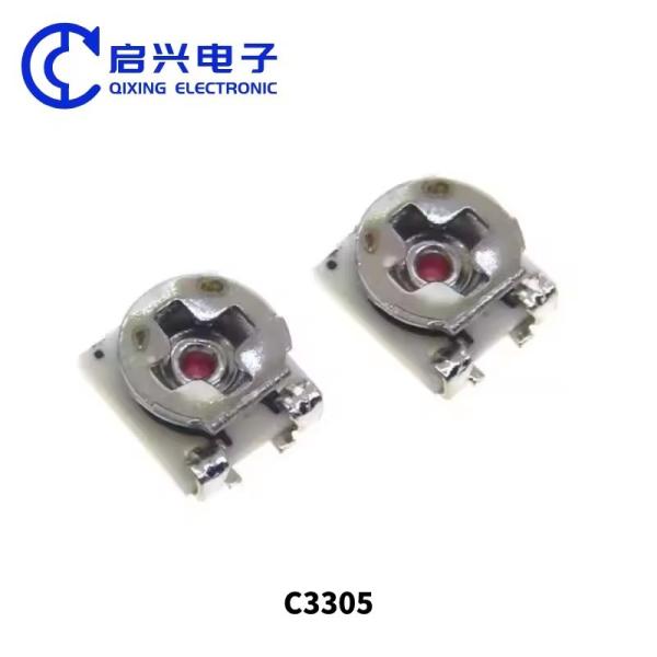 C3305 Potenciômetros Trimmer 1K 5K 10K 20K 50K 100K single turn Glass Glaze Patch 3*3 SMD resistor ajustável