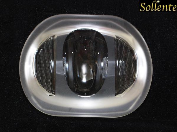Wide Angle COB LED Lens160X70 Degree , LED Optical Lens For LED Road Light