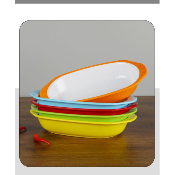 Factory Wholesale A5-A8 Food Grade Casserole Reusable Melamine With Ears Small Bowl Oval
