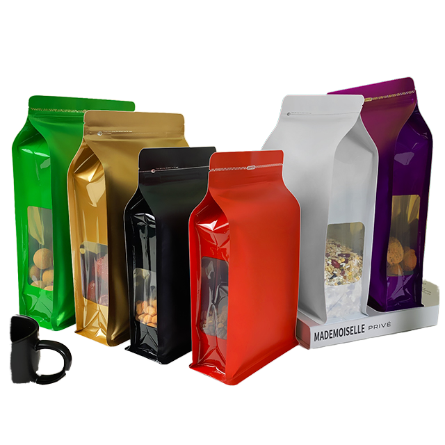 High Quality Durable Material Colorful Zip Lock Bag Aluminum Foil Bag Coffee Bags for Coffee Bean Storage