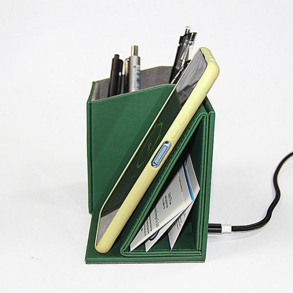 Зеленый Серый Черный Беспроводной Зарядный Держатель Ручки Пользовательский Логотип Бизнес Подарок