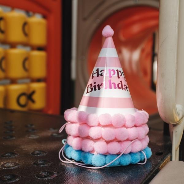 Customized End Hairball Paper Birthday Hat for Baby One Year Old Adult Party Pointy Hat