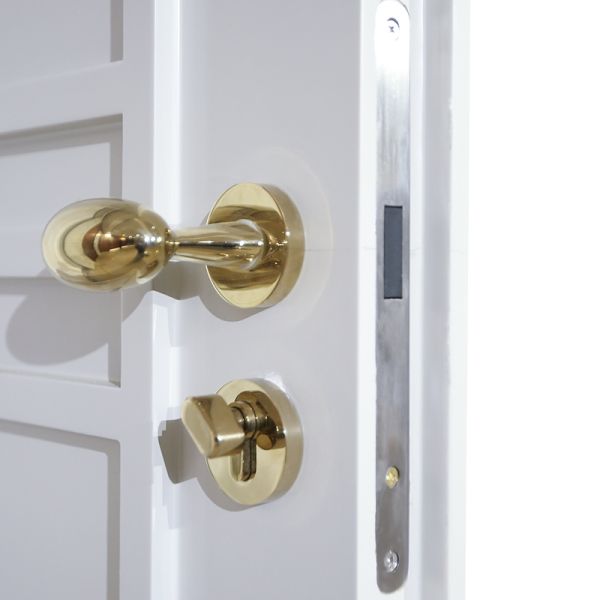 Customized Fireproof Wooden Door Knock Down Structure Interior Solid Wood Fire Door