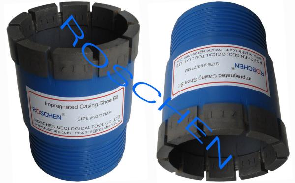 HW / NW Diamond Core Drill Bits Casing Shoe for Casing Tube and Pipe