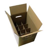 Boîte résistante de carton d'expédition de vin de bière avec des diviseurs de carton