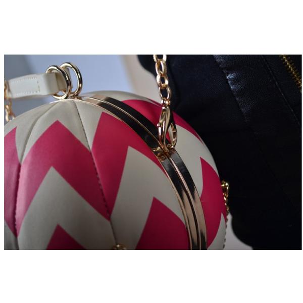 Check hot air balloon creative decorative chain handbag leather clutch female