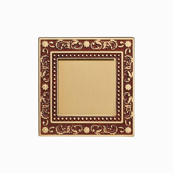 220V Vintage Brass Light Switch , 86 Gold metal Solid Brass Switch Plates