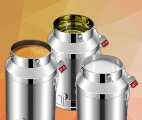 бочонок молока барабанчика нержавеющей стали зерна ведра хранения бочонков меда 25L