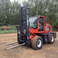4X4 Compact rough terrain chariot élévateur hydraulique 4m Hauteur de levage 5 tonnes Diesel