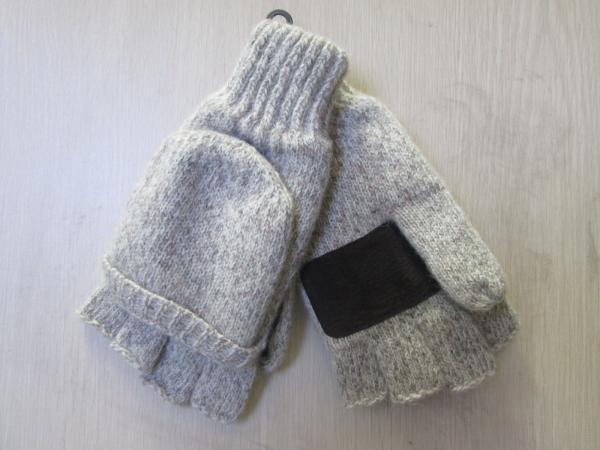 Ladies Acrylic&Wool Glove-Cut fingers with Flip--Thinsulate glove--Fashion glove--Solid color