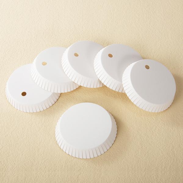 Customized Flexographic Printing 230 GSM 8.5 Cm Kraft Paper Cup Lid for Hotel Club Salon