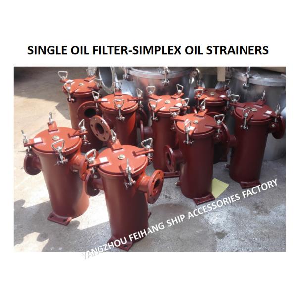 SINGLE OIL FILTER, RIGHT ANGLE SINGLE COARSE OIL FILTER, SINGLE LUBRICATING OIL