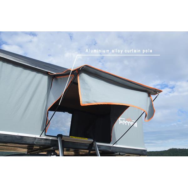 Canvas Fabric Single Layer Mechanically Operated Hard Shell Roof Tent