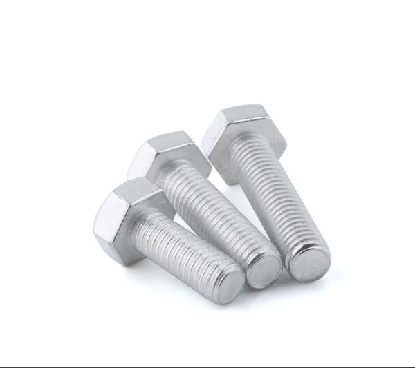 6061 Aluminum Alloy Hex Head Screws ISO4017 Aluminum Alloy Hexagon Bolts