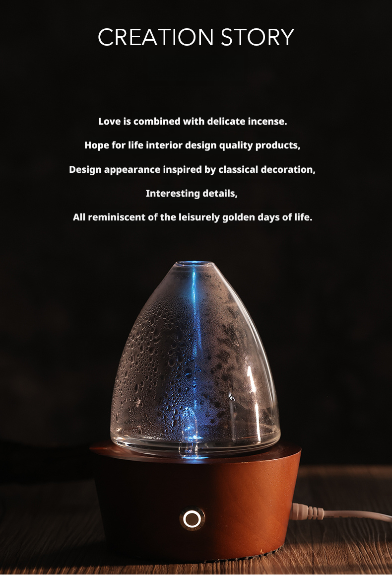 Customized Size Real Wood Essential Oil Diffuser Waterless High End For Hotels