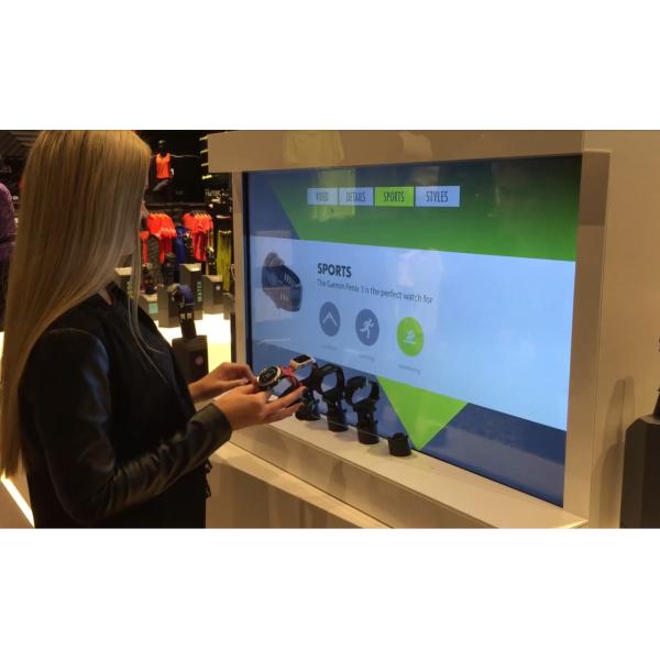 Smart Digital Interactive Retail Displays Data Collection With Advertisement