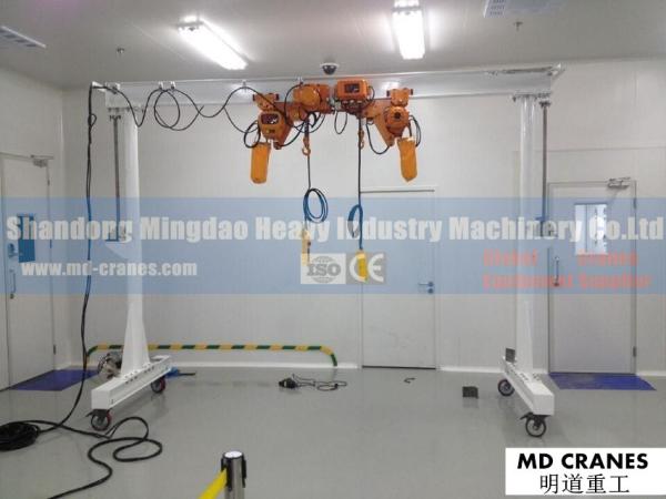 Pharmaceuticals Production Workshop Used Clean Room Cranes and Hoists , Medical Technology Lab Used Cranes