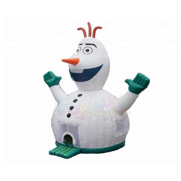 Замороженная раздувная таможня логотипа товарного сорта дома прыжка Олаф игр