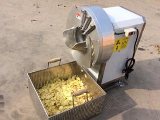 Machine automatique de découpe de tranches de gingembre