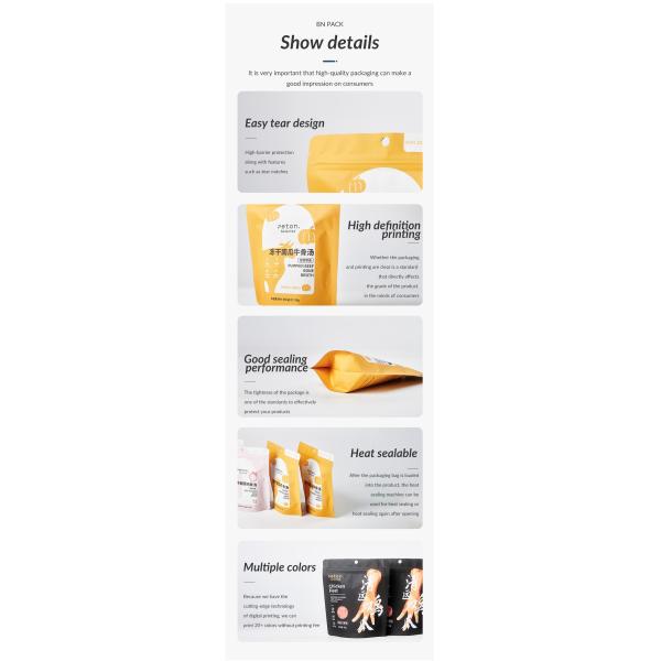 Factory Price Wholesale Plastic Stand Up Pouch With  Zipper  For Pet Food