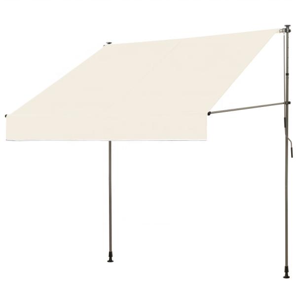 Clamp Awning, Patio Canopy Awning, Sun Protection, Beige Height From 200-300cm