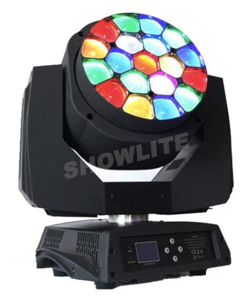 Concert 19x15w RGBW Led Wash Zoom Moving Head Professional DJ Event Stage Light Big Eyes Light
