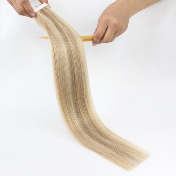 8A Grade Highlight Color Brazilian Human Hair Tape Hair Extension