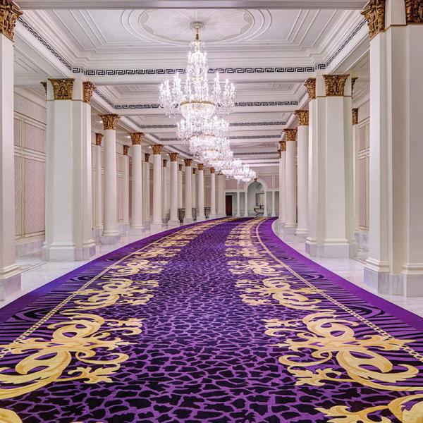 Washable Fireproof Bedroom or Hotel Room Long Wide Hallway Carpets in Customized Color