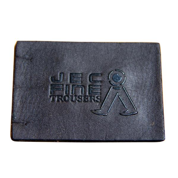 High Density Embossed Leather Patches Brass Rivet Brass logo for Jeans
