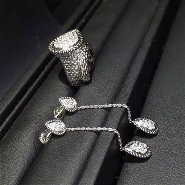 Jewelry factory in Shenzhen, China Bn Diamond Earrings 18k white gold yellow gold rose gold Diamond Earrings