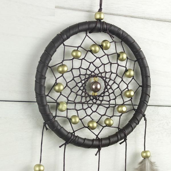 Circular Purple Handmade Dream Catcher Net With Feathers Wall Hanging Decoration Decor Craft Gift Wind Chimes for Home